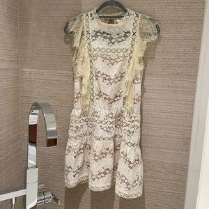 Foxiedox Cream lace dress XS